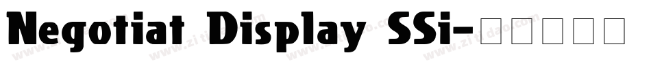 Negotiat Display SSi字体转换